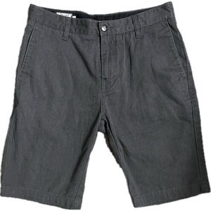 Volcom Mens Shorts‎ Casual Chino Walk Gray Size 32
